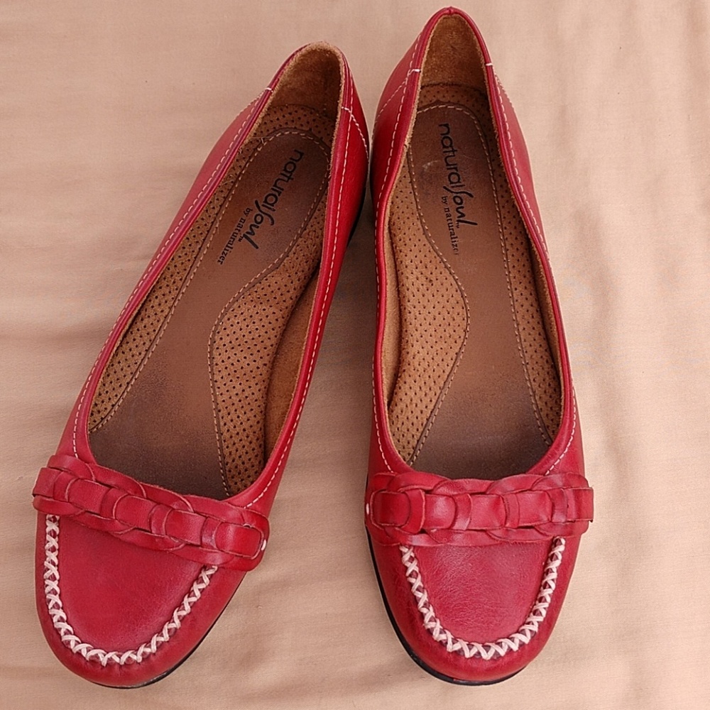Red Leather Loafer